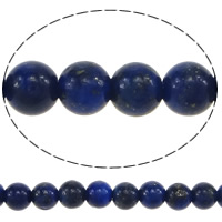 Lapis lazuli Gyöngyök, Természetes Lapis lazuli, Kerek, 3.50mm, Lyuk:Kb 0.5mm, Hossz Kb 16 inch, 5Strands/Lot, Kb 122/Strand, Által értékesített Lot