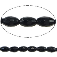 Coirníní Dubh Agate Nádúrtha, Agate Black, Oval, ilghnéitheach, 9x6mm, Poll:Thart 1mm, Fad Thart 15.2 Inse, 5Snáitheanna/Lot, Thart 43ríomhairí pearsanta/Snáithe, Díolta De réir Lot