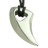 Titanium Steel Pendants Horn original color Approx 2-5mm Sold By Bag