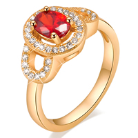 Gets® Finger Ring Brass 18K gold plated & with cubic zirconia & faceted nickel lead & cadmium free 12mm Sold By PC