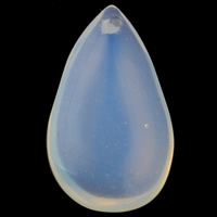 Sea Opal vedhæng, Teardrop, 14x23x5mm, Hole:Ca. 1mm, 10pc'er/Bag, Solgt af Bag