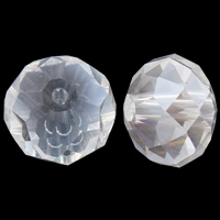 Rondelle Crystal perle, Kristal, šarene pozlaćen, različite veličine za izbor & faceted, Kristal, Rupa:Približno 1mm, 100računala/Torba, Prodano By Torba