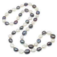 Collana di perle d'acqua dolce naturale, perla d'acquadolce coltivata naturalmente, Barocco, bicolore, 12-13mm, Venduto per Appross. 29 pollice filo