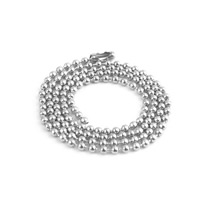 Catena collana, acciaio inox, lunghezza differente per scelta & Ball chain, colore originale, assenza di nichel,piombo&cadmio, 2.40mm, 100Strandstrefolo/lotto, Venduto da lotto