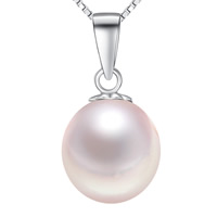 Freshwater Pearl Pendant with Brass Teardrop natural pink 5-6mm Approx 2-7mm Sold By PC