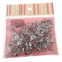 Eisen Bail-Einstellung, Platinfarbe platiniert, frei von Nickel, Blei & Kadmium, 4x11x5mm, 100x170mm, Bohrung:ca. 3.5x10mm, 200PCs/Tasche, verkauft von Tasche