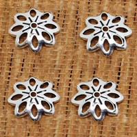 Caps Téalainn Sterling Silver Bead, An Téalainn Sterling Silver, Flower, 7.5mm, Poll:Thart 0.5mm, 240ríomhairí pearsanta/Lot, Díolta De réir Lot