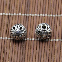 Thajsko Sterling Silver 3-díra Guru Korálky, Kolo, dutý, 11.5mm, Otvor:Cca 1.5mm, 20PC/Lot, Prodáno By Lot