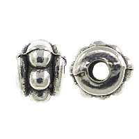 Zinc Alloy Jewelry Beads Rondelle antique silver color plated nickel lead & cadmium free Approx 1mm Sold By Lot