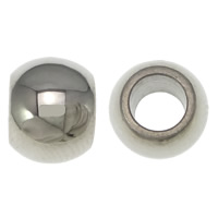 Grânulos de European de aço inoxidável, Inox 303, Tambor, Mais tamanhos a sua ecolha & sem troll, cor original, Buraco:Aprox 4mm, 100PCs/Lot, vendido por Lot