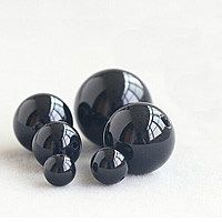 agate noire goutte, Rond, normes différentes pour le choix, année AAAAA, Vendu par lot