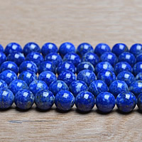 Naturlige lapis lazuli Bead, Runde, forskellig størrelse for valg, Grade AAA, Solgt af Lot