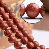 Goldstone Korálky, Kolo, různé velikosti pro výběr, Prodáno By Lot