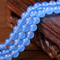 Gorm chalcedony Bead, Babhta, méid éagsúla do rogha, Díolta De réir Lot