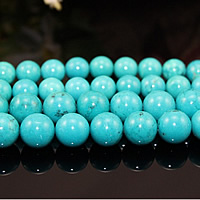 Natural Turquoise Bead, Rund, olika storlek för val, Säljs av Lot