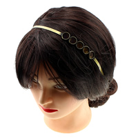 Mesing Hair Band Nalazi, antička brončana boja pozlaćen, nikal, olovo i kadmij besplatno, 14mm, 5mm, Unutarnji promjer:Približno 12mm, Dužina Približno 12 inčni, 10računala/Lot, Prodano By Lot