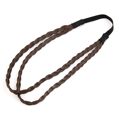 hoofdband, Nylon, bruin, 220x7mm, Verkocht door PC