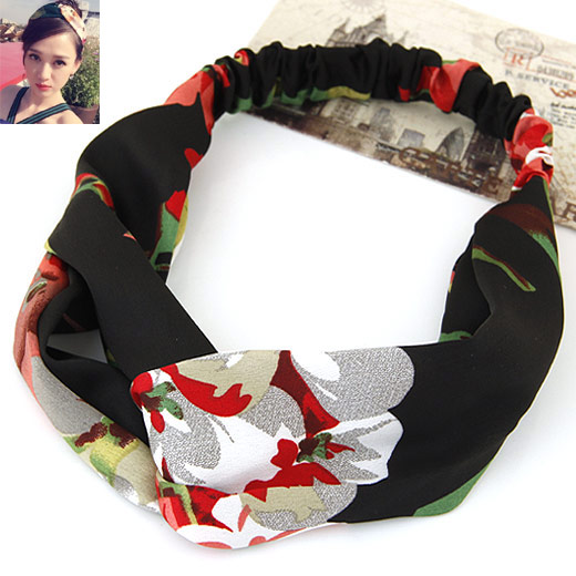 Headband Rubber Band with Cloth Sold By PC