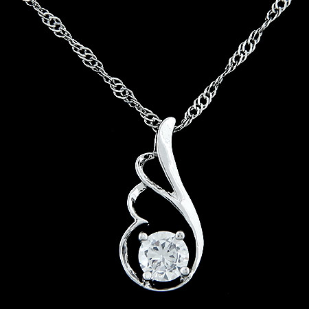 Zink Alloy Smycken Collier, Vingform, platina pläterad, Rope Chain & med cubic zirconia, leda & kadmiumfri, 400x20x10mm, Längd Ca 15.75 inch, Säljs av PC