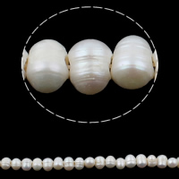 Brambor pěstované sladkovodní perle, Sladkovodní Pearl, přírodní, bílý, 7-8mm, Otvor:Cca 1.8mm, Prodáno za Cca 14.2 inch Strand