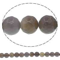 Coirníní Grey Agate Nádúrtha, Babhta, méid éagsúla do rogha & ilghnéitheach, Poll:Thart 1mm, Fad Thart 15 Inse, Díolta De réir Lot