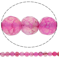 agate feu goutte, Rond, normes différentes pour le choix & facettes, rouge violet brillant, Trou:Environ 1mm, Longueur Environ 15.3 pouce, Vendu par lot