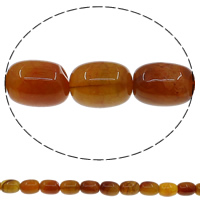 Natural Coffee Agate perler, Kaffe Agate, Kolonne, 13x18mm, Hole:Ca. 1mm, Længde Ca. 15 inch, 10Strands/Lot, Ca. 23pc'er/Strand, Solgt af Lot