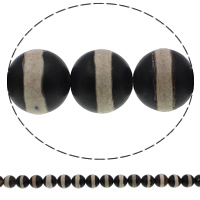 Two Tone Agate Beads Round frosted 12mm Approx 1mm Length Approx 15 Inch Approx Sold By Lot