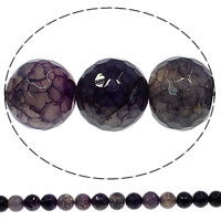 Nádúrtha Crackle Agate Beads, Babhta, méid éagsúla do rogha & ilghnéitheach, corcra, Poll:Thart 1mm, Fad Thart 15 Inse, Díolta De réir Lot