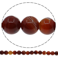 Natural Lace Agate Beads Round red Approx 1mm Length Approx 15 Inch Sold By Lot