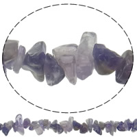 Granos Amethyst naturales, amatista, Fichas, Birthstone de febrero, 4-11mm, agujero:aproximado 1mm, longitud aproximado 34.5 Inch, 10Strandsfilamento/Bolsa, aproximado 320PCs/Sarta, Vendido por Bolsa