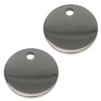 304 Nerūdijantis plienas Extender grandinės lašas, Butas Round, Originali spalva, 10x1mm, Skylė:Apytiksliai 1mm, 50kompiuteriai/Pirkimo, Pardavė Pirkimo