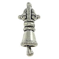 Grânulos budista, cobre, Vajra, banho de cor prata antiga, níquel, chumbo e cádmio livre, 22mm, 9x18x5mm, 3x6mm, Buraco:Aprox 2mm, 50PCs/Lot, vendido por Lot