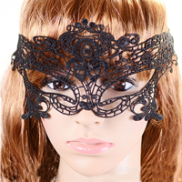 Eye Mask Gothic, pizzo, stile gotico, nessuno, 320x100mm, Lunghezza Appross. 13.8 pollice, 30PC/lotto, Venduto da lotto