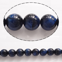 Tiger Eye Kralen, Ronde, verschillende grootte voor keus, blauw, Grade AAAAA, Verkocht door Lot