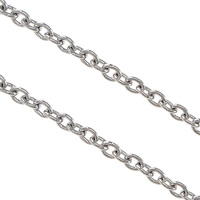 Stainless Steel Oval Chain original color Sold By Lot