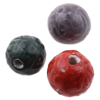 Glazed Porcelain Beads mixed colors 21-23mm 20-23mm Approx 4mm Sold By Bag