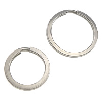 Anello di Split d'acciaio inossidabile, acciaio inox, Ciambella, formato differente per scelta, colore originale, 500PC/lotto, Venduto da lotto