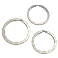 Rustfrit stål Split Ring, Stainless Steel, Donut, forskellig størrelse for valg, oprindelige farve, 500pc'er/Lot, Solgt af Lot