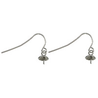 Rozsdamentes acél Hook earwire, Stainless Steel, az eredeti szín, 27x18x6mm, 0.7mm, 200párok/Lot, Által értékesített Lot