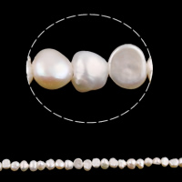 Barokna Kulturan Slatkovodni Pearl perle, prirodan, bijel, 4-5mm, Rupa:Približno 0.8mm, Prodano Per Približno 15 inčni Strand