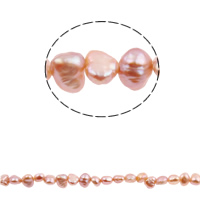 Barok Gekweekte Zoetwater Parel kralen, natuurlijk, paars roze, 3-4mm, Gat:Ca 0.8mm, Per verkocht Ca 14.5 inch Strand