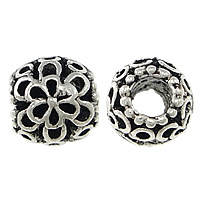 Zinc Alloy European Beads Drum antique silver color plated without troll nickel lead & cadmium free Approx 5mm Sold By Lot