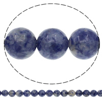 Natural Blue Spot Stone Beads Round Approx 1mm Length Approx 15.7 Inch Sold By Bag