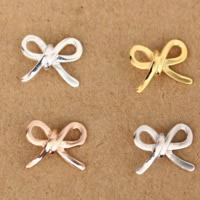 925 فضة قلادة, BOWKNOT, مطلي, الألوان المختلطة, 13x10mm, حفرة:تقريبا 3-5mm, 20أجهزة الكمبيوتر/الكثير, تباع بواسطة الكثير