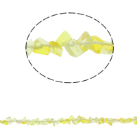 gemstone Chips, Citrin, November Birthstone, 5-8mm, Hole:Ca. 0.8mm, Ca. 260pc'er/Strand, Solgt Per Ca. 34.6 inch Strand