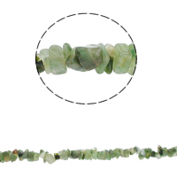 Přírodní Moss Achát Korálky, Moss Agate, Čips, 5-8mm, Rupa:Približno 0.8mm, Približno 260računala/Strand, Prodano Per Približno 34.6 inčni Strand