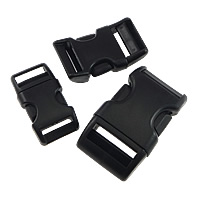 Plastic Side Release Buckle black Sold By Lot