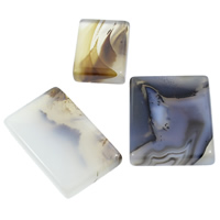 agate misto cabochon, a fondo piatto, 22-37mm, 30-45mm, 5PC/borsa, Venduto da borsa