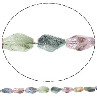 Druzy Kralen, Natuurlijke Quartz, Nuggets, Druzy stijl & afgestudeerd kralen, gemengde kleuren, 9-21mm, 18-33mm, Gat:Ca 1mm, Lengte Ca 16 inch, 5strengen/Bag, Ca 17pC's/Strand, Verkocht door Bag